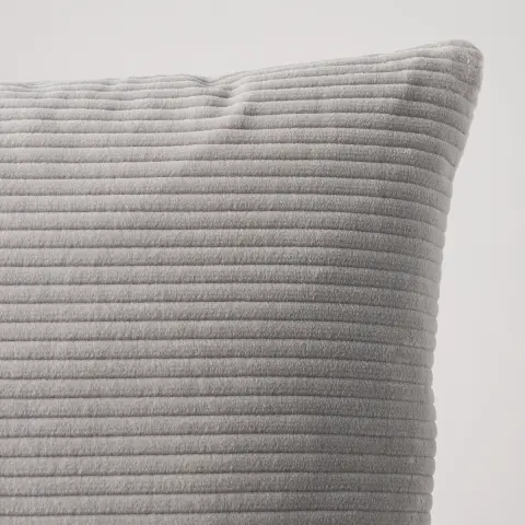 Wyatt Corduroy Pillow_ STEEL GREY