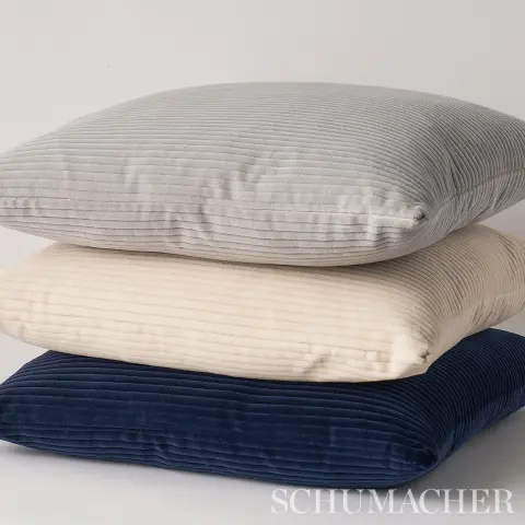 Wyatt Corduroy Pillow_ STEEL GREY