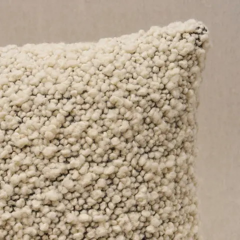 Margarete Pillow_ IVORY ON CHARCOAL