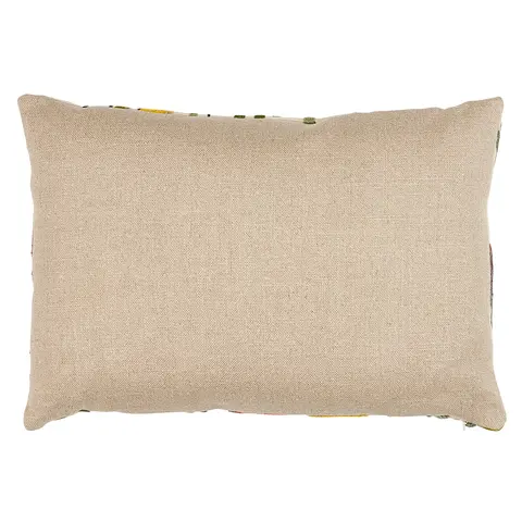 Deco Flower Embroidery Pillow_ MULTI
