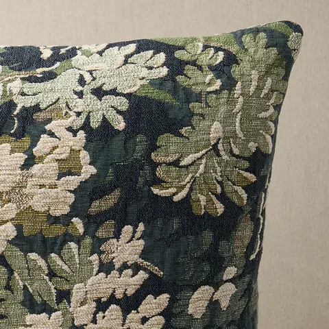 Verdure Tapestry Pillow_ PEACOCK