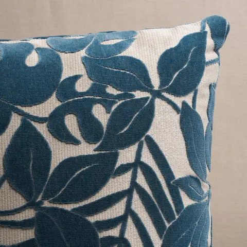 Miramar I/O Velvet Pillow_ CADET