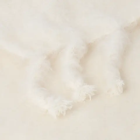 Rauma Mohair Throw_ IVORY
