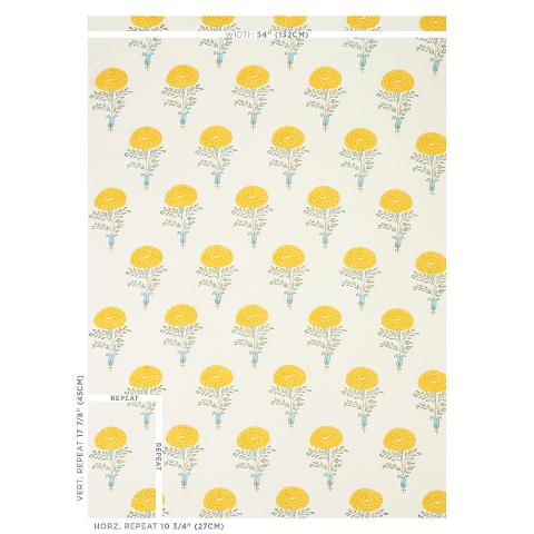 Marigold Hand Block Print