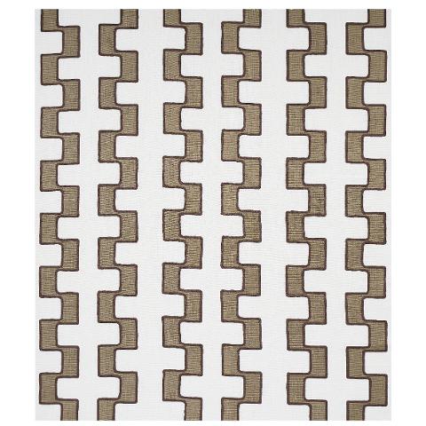Dixon Embroidered Print Linen