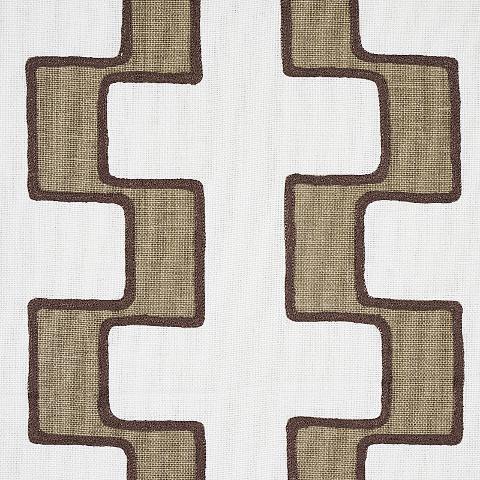 Dixon Embroidered Print Linen