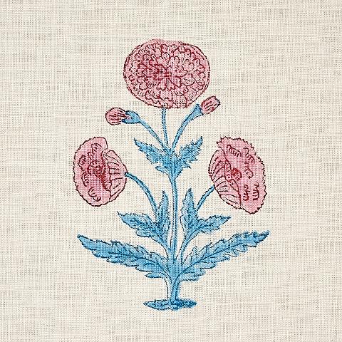 Poppy Hand Block Print
