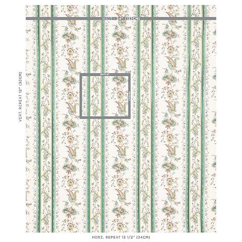 Elena Paisley Stripe