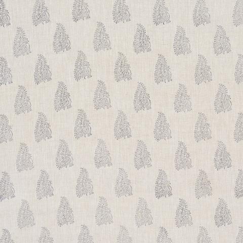 PEACOCK LINEN HAND BLOCKED PRINT