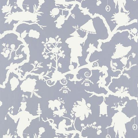 SHANTUNG SILHOUETTE PRINT