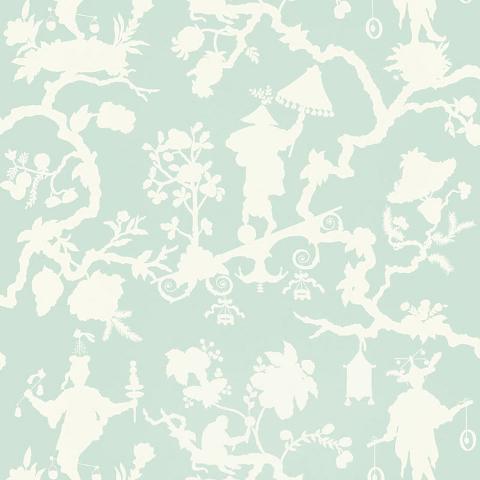 SHANTUNG SILHOUETTE PRINT