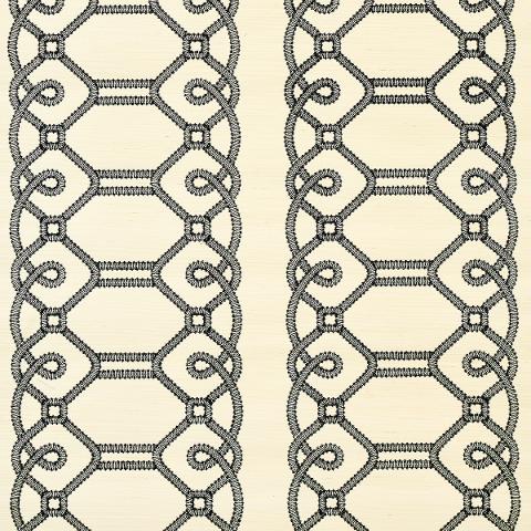 ZIZ EMBROIDERED SISAL