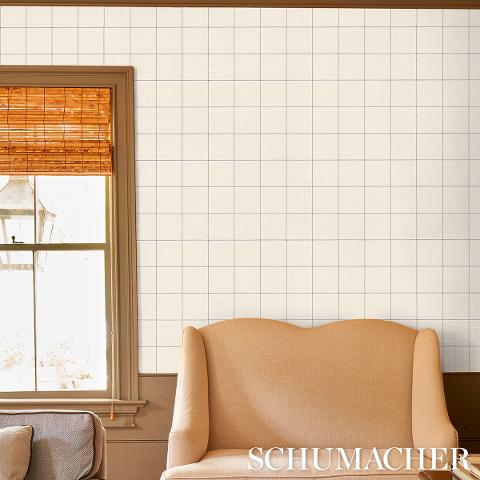 Windowpane Embroidered Sisal
