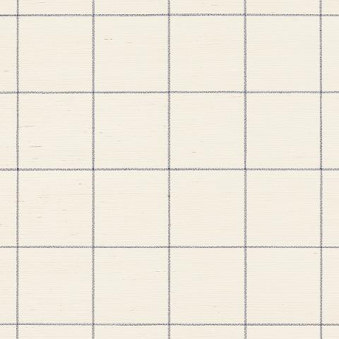 WINDOWPANE EMBROIDERED SISAL