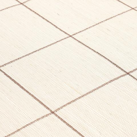 Windowpane Embroidered Sisal