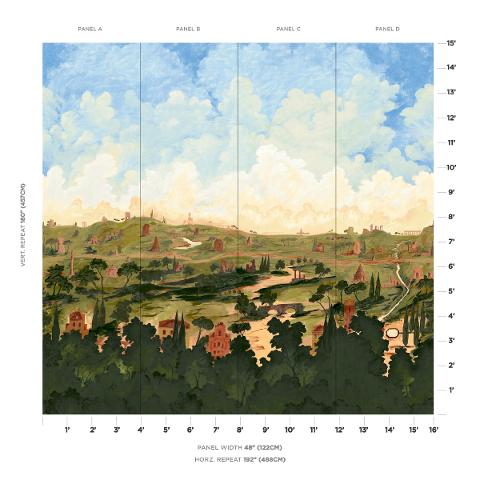 Appian Way 4 Panel Set