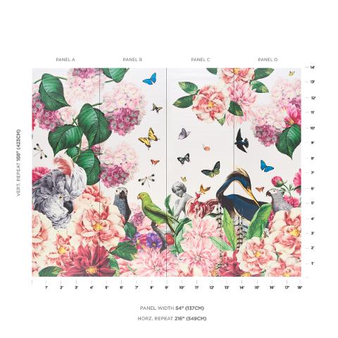 Flores Paradisi 4 Panel Set