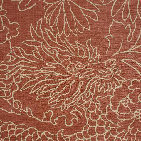 Chiang Mai Dragon Silhouette Raffia