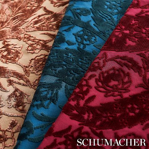 Saz Paisley Silk Velvet
