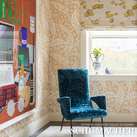 Saz Paisley Silk Velvet