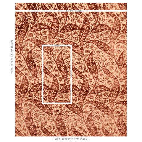 Saz Paisley Silk Velvet