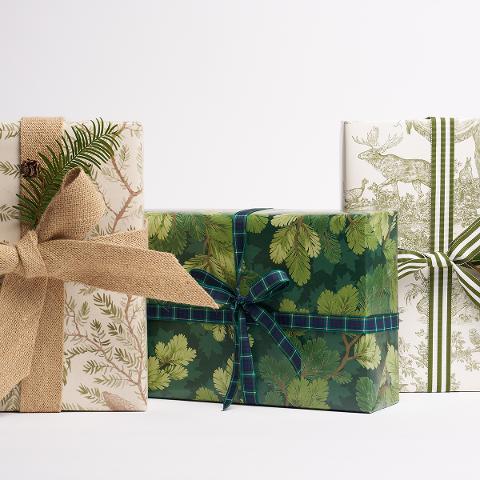 Western Toile Wrapping Paper