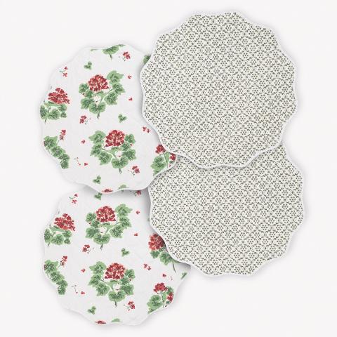 Geranium/Laksha Placemats (4)