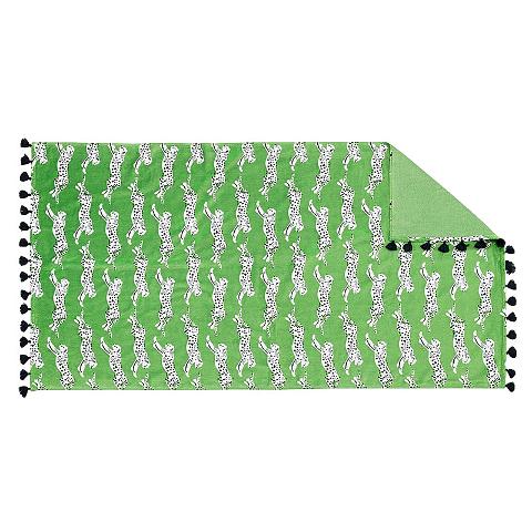 Leaping Leopard Beach Towel