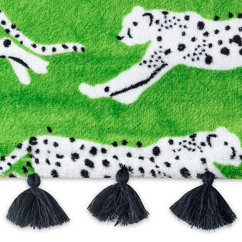 Leaping Leopard Beach Towel