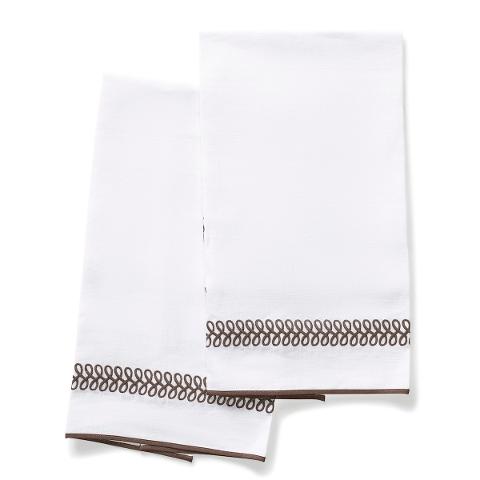 Astor Braid Guest Towel, Set of 2