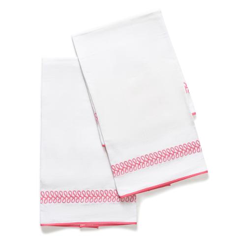 Astor Braid Guest Towel, Set of 2