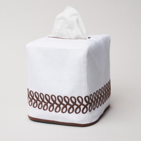 Astor Braid Tissue Box Cover