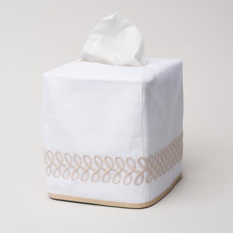 Astor Braid Tissue Box Cover