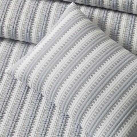 Apollo Stripe Matelassé Coverlet