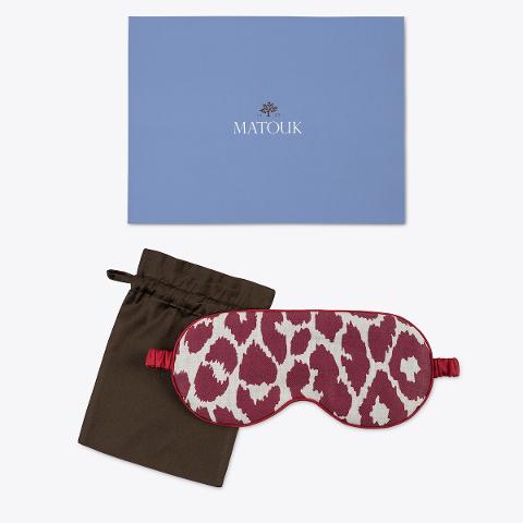 Iconic Leopard Linen Sleep Mask