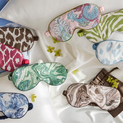 Iconic Leopard Linen Sleep Mask