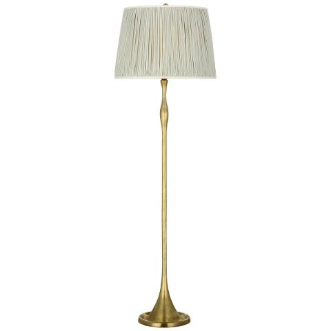 Romero Floor Lamp, Antique Brass