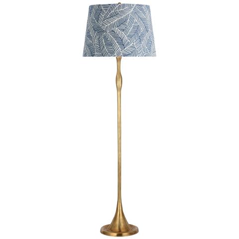 Romero Floor Lamp, Antique Brass