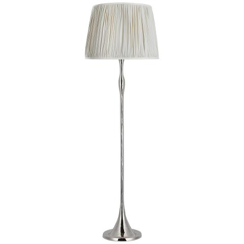 Romero Floor Lamp, Polished Nickel