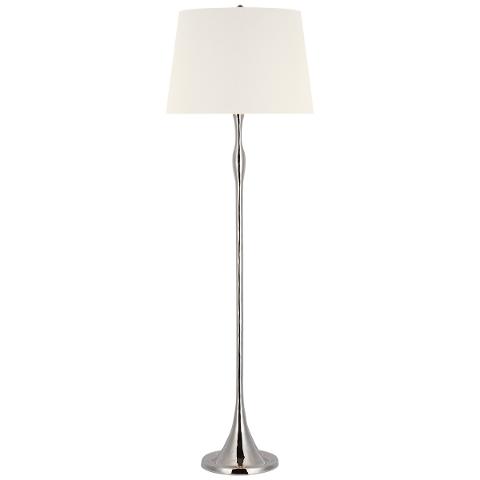 Romero Floor Lamp, Polished Nickel