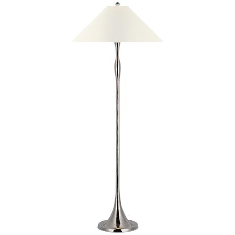 Romero Floor Lamp, Polished Nickel