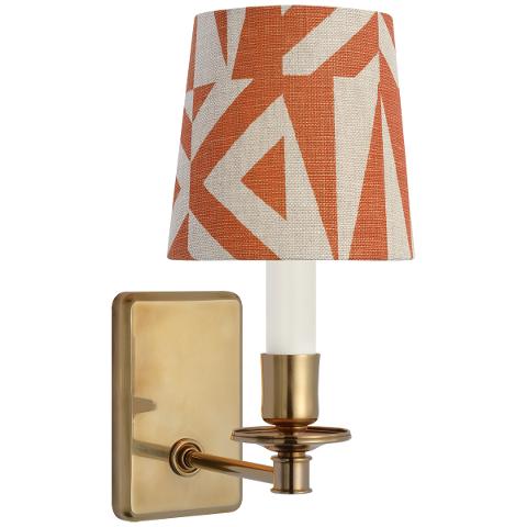 Tara Small Sconce, Antique Brass