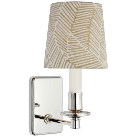Tara Small Sconce, Polished Nickel
