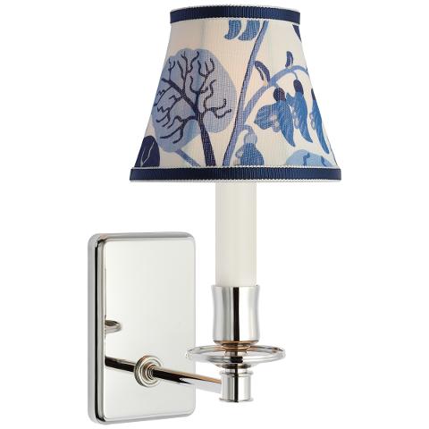Tara Small Sconce, Polished Nickel