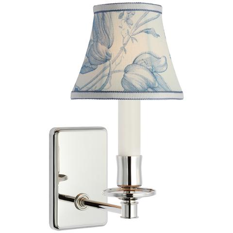 Tara Small Sconce, Polished Nickel