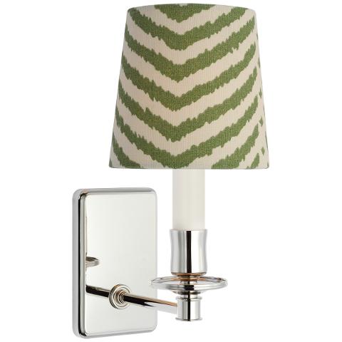 Tara Small Sconce, Polished Nickel