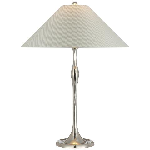 Romero Table Lamp, Polished Nickel
