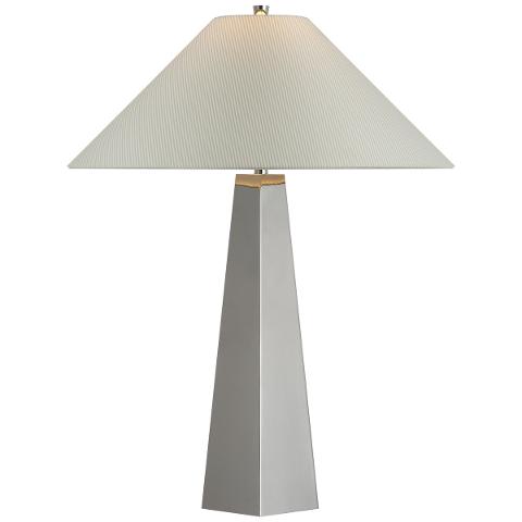 Zoran Table Lamp, Polished Nickel