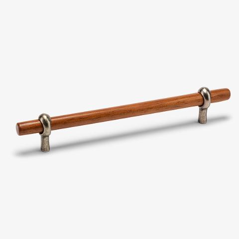 Hudson Wood Bar Pull, 6" C-C
