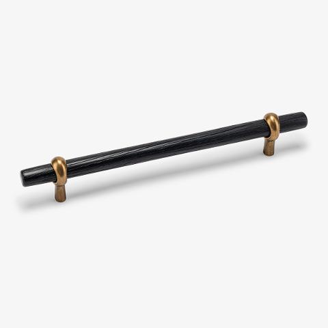 Hudson Wood Bar Pull, 6" C-C
